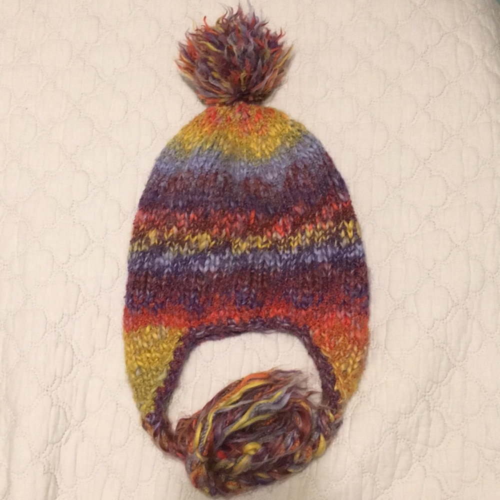 Colorful Pom Pom Beanie
